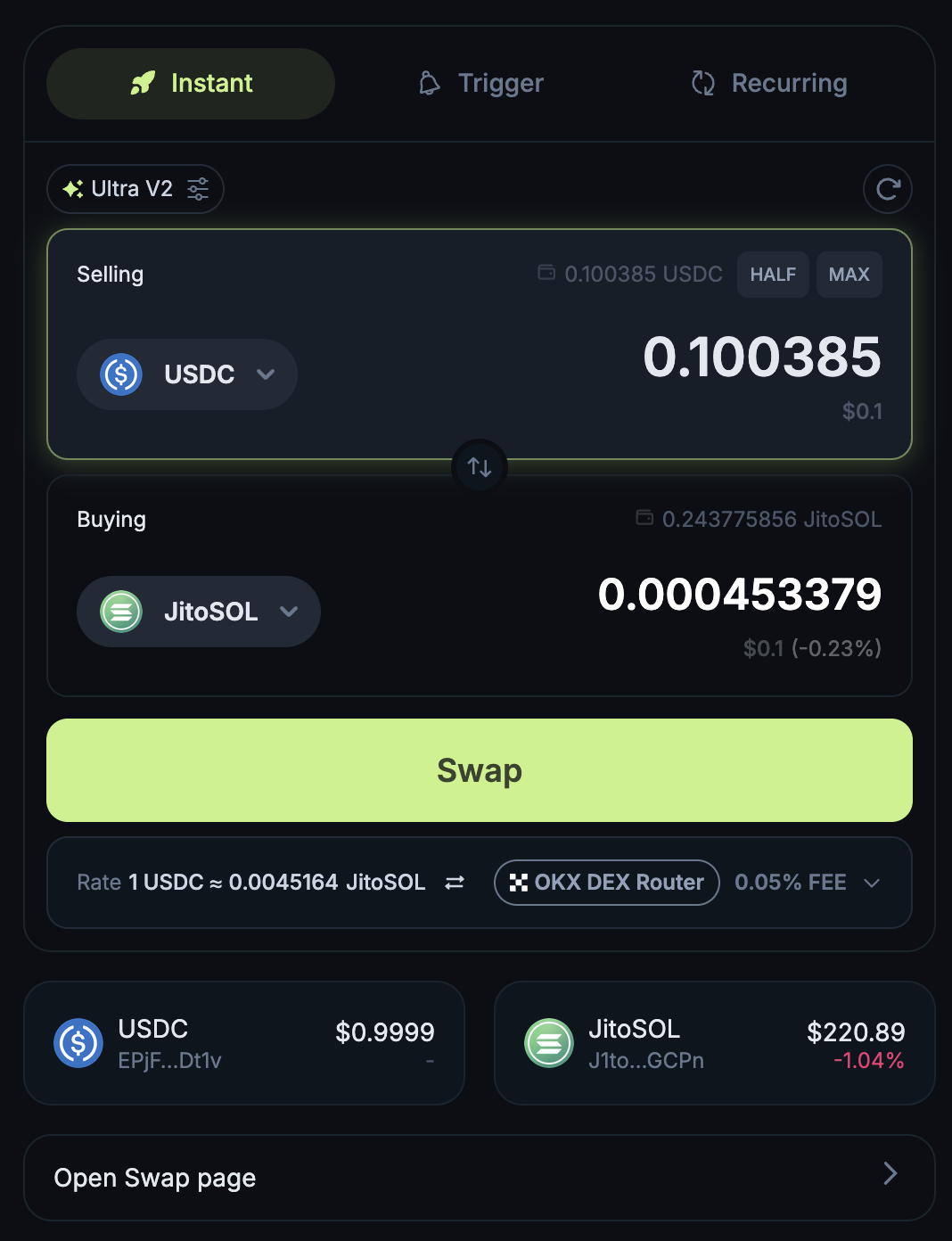 Buying Selling Jitosol