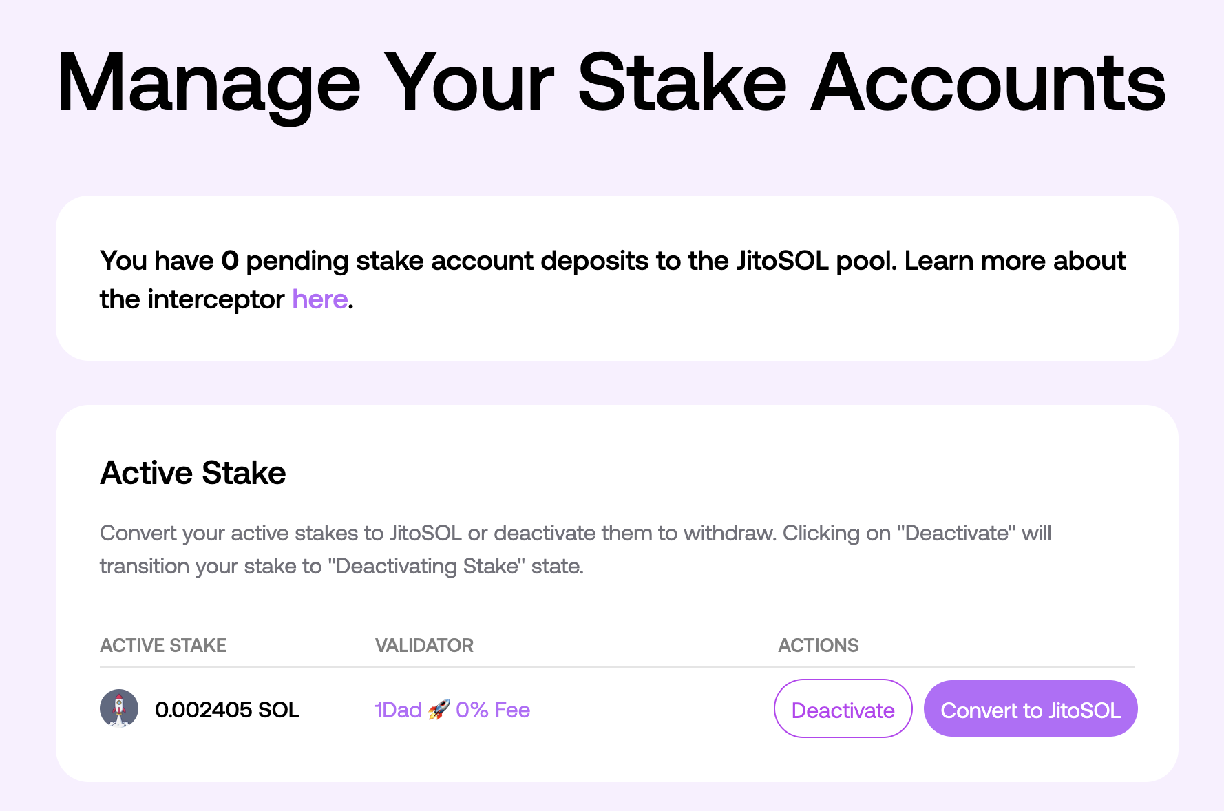 Manage Page Overview